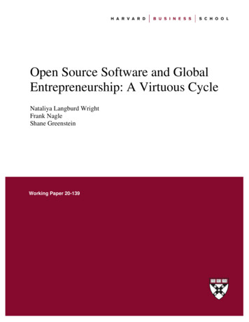 Open Source Software And Global Entrepreneurship: A .
