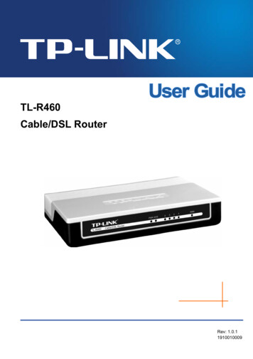 TL-R460 Cable/DSL Router - TP-Link