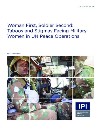Woman First, Soldier Second: Taboos And Stigmas Facing .