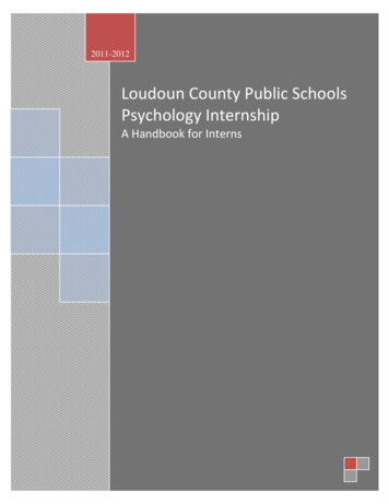 Loudoun County Public Schools Psychology Internship