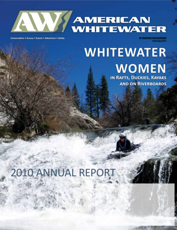 July/Aug 2011 WhiteW Ater Women - American Whitewater