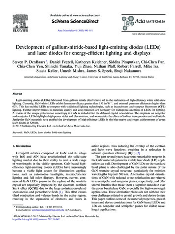 Development Of Gallium-nitride-based Light-emitting Diodes .