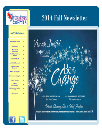 B U S I N E S S N A M E 2014 Fall Newsletter - Kidsagaincac 