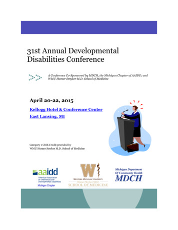 31st Annual Developmental Disabilities Conference