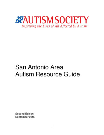San Antonio Area Autism Resource Guide