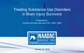 Treating Substance Use Disorders In Brain Injury Survivors
