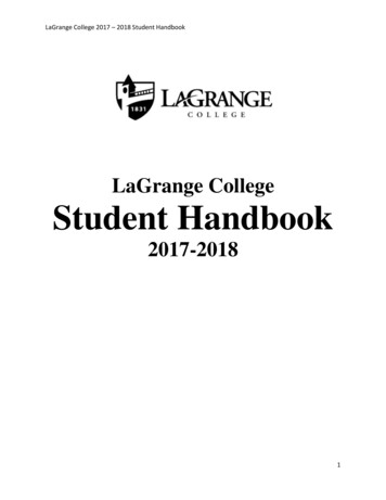 LaGrange College Student Handbook