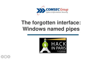 The Forgotten Interface: Windows Named Pipes - Hack In Paris