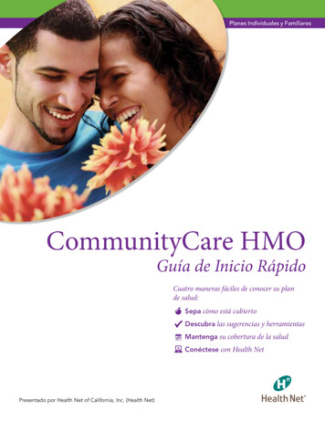CommunityCare HMO - Health Net Individual And Family 