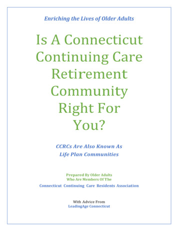 Enriching The Lives Of Older Adults Is A Connecticut .