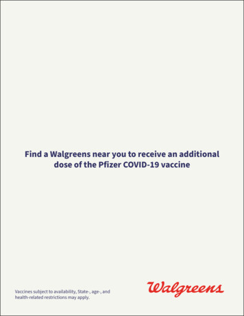 Find A Walgreens Near You To Receive An Additional Dose Of .