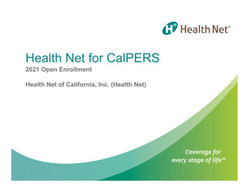 Health Net For CalPERS - Mtsac.edu