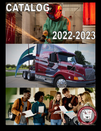 2022-2023 College Catalog - Shawnee Community College