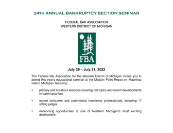 34th ANNUAL BANKRUPTCY SECTION SEMINAR
