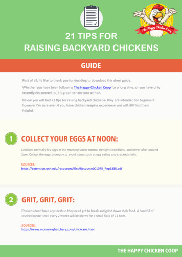 21 TIPS FOR RAISING BACKYARD CHICKENS