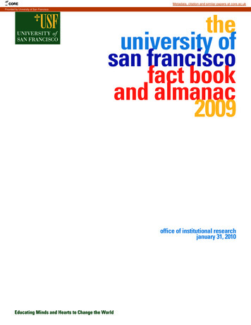The University Of San Francisco Fact Book And Almanac 2009 - CORE