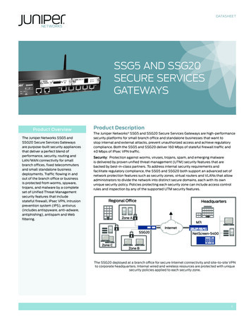 SSG5 And SSG20 Secure Services Gateways - Senetic.bg