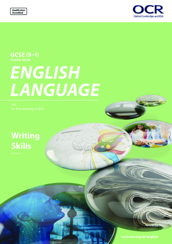 Teacher Guide ENGLISH LANGUAGE