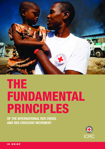 The Fundamental Principles Of The International Red Cross .