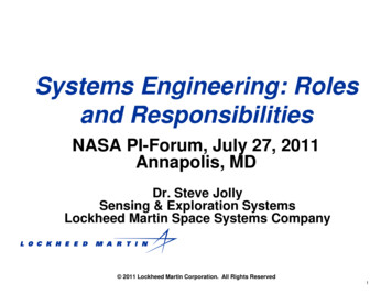 Systems Engineering: Roles And Responsibilities