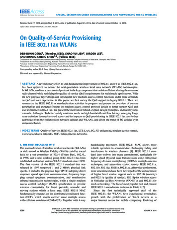 On Quality-of-Service Provisioning In IEEE 802.11ax WLANs