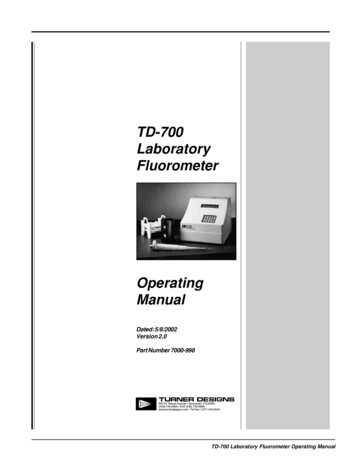 TD-700 Laboratory Fluorometer - Turner Designs