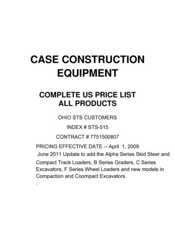 COMPLETE US PRICE LIST ALL PRODUCTS