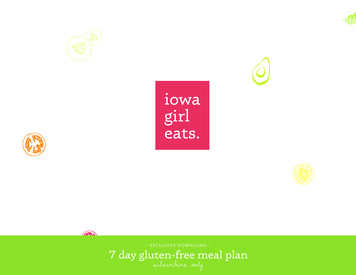 EXCLUSIVE — 7 Day Gluten-free Meal Plan