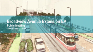 Broadview Avenue Extension EA