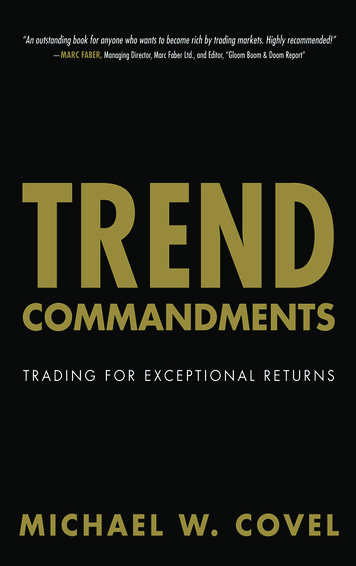 Trend Commandments: Trading For Exceptional Returns