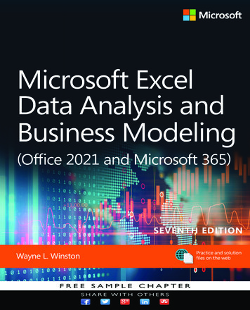 Microsoft Excel Data Analysis And Business Modeling (Office 2021 And .