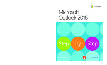 Microsoft Outlook 2016 Step By Step - Pearsoncmg 