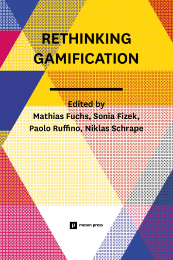 Rethinking Gamification - Meson Press