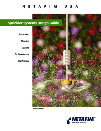 Sprinkler Systems Design Guide - Netafim USA