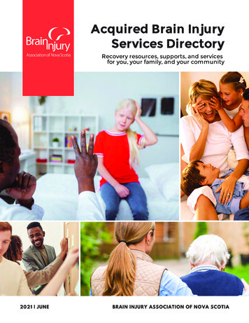 Acquired Brain Injury Services Directory
