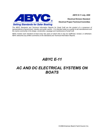E-11 AC AND DC ELECTRICAL SYSTEMS ON BOATS - JULY 2008