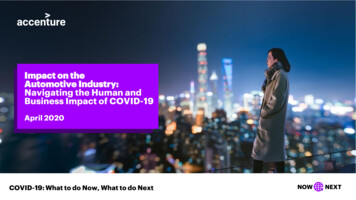 COVID-19: Impact On The Automotive Industry Accenture