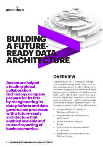 BUILDING A FUTURE- READY DATA ARCHITECTURE - Accenture