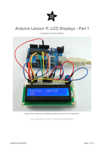 Arduino Lesson 11. LCD Displays - Part 1