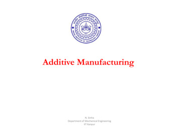 Additive Manufacturing - IIT Kanpur