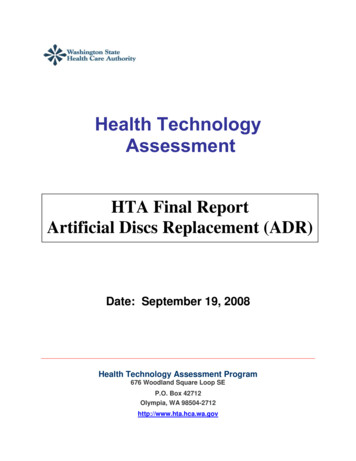 Health Technology Assessment - Wa