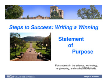 Steps To Success: Writing A Winning