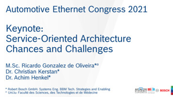 Keynote: Service-Oriented Architecture Chances And 