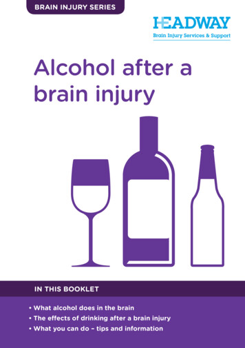 Alcohol After A Brain Injury - Headway Ireland