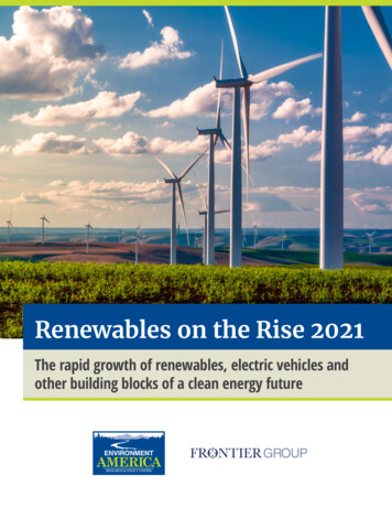 The Rapid Growth Of Renewables, Electric Vehicles And .
