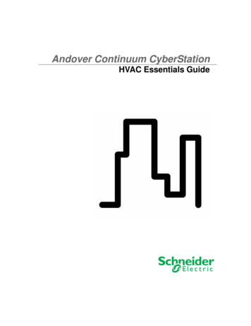 Andover Continuum CyberStation - Control Services
