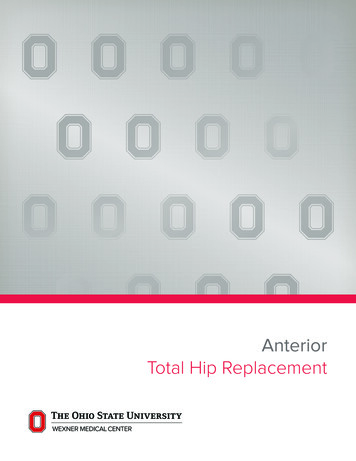 Anterior Total Hip Replacement Book - Osumc.edu
