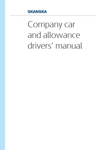 Company Car And Allowance Drivers' Manual - Driving For Better Business