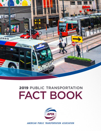 2019 PUBLIC TRANSPORTATION FACT BOOK