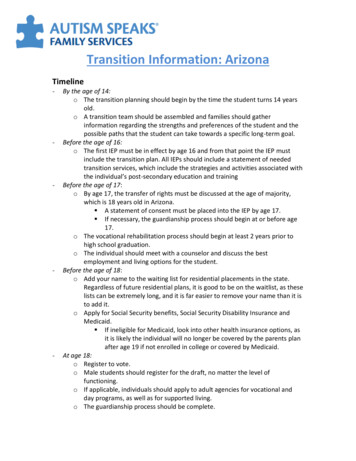 Transition Information: Arizona - Autism Speaks